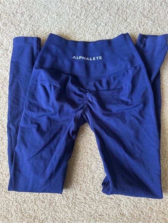 Alphalete Pants - Alphalete Amplify Blue Seamless Performance Leggings